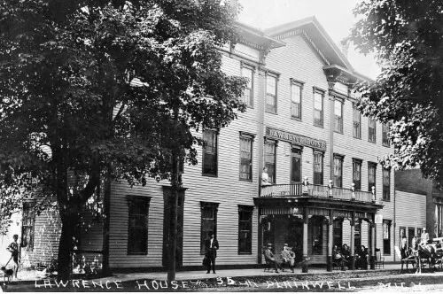 Lawrence House Hotel Plainwell Michigan MI Reprint Postcard