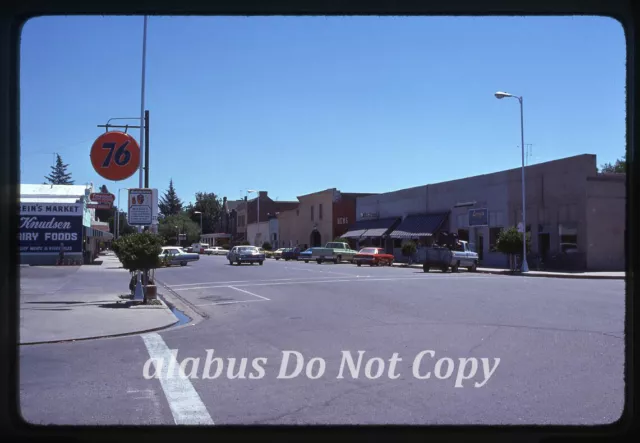 Orig 1976 35mm SLIDE Scene Near 76 Gas Station Looking Down B Street Biggs CA