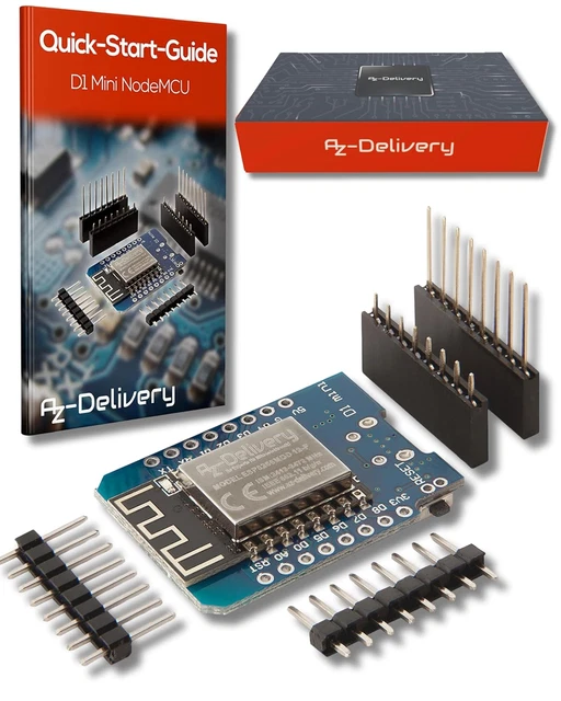 Module ESP32 D1 Mini NodeMCU Avec WiFi & Bluetooth – Compatible Arduino, USB-C Et Inclus Un EBook