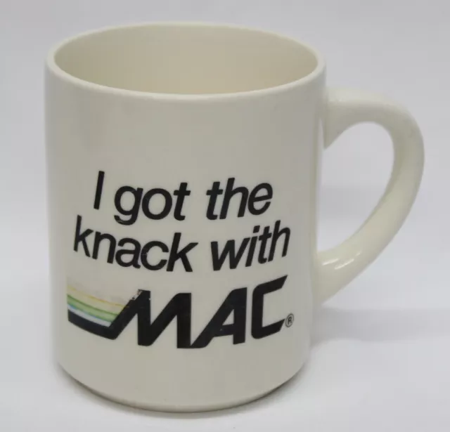 Vintage Apple MAC Macintosh Computers Coffee Mug I Got the Knack With Mac