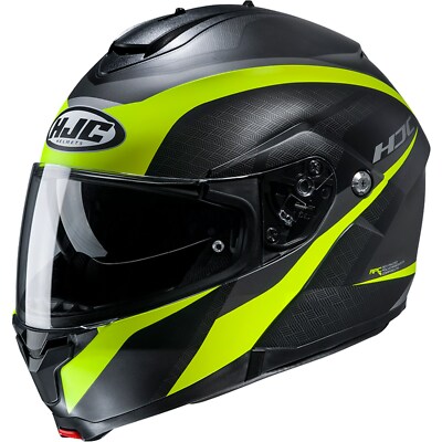 S Casque Modulable Moto Casque Parasoleil Noir-Rouge Mat HJC HJC C91 Talie MC1SF GR 