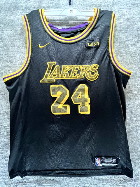 LARGE Kobe Bryant Jersey Black Mamba Day Snakeskin Los Angeles