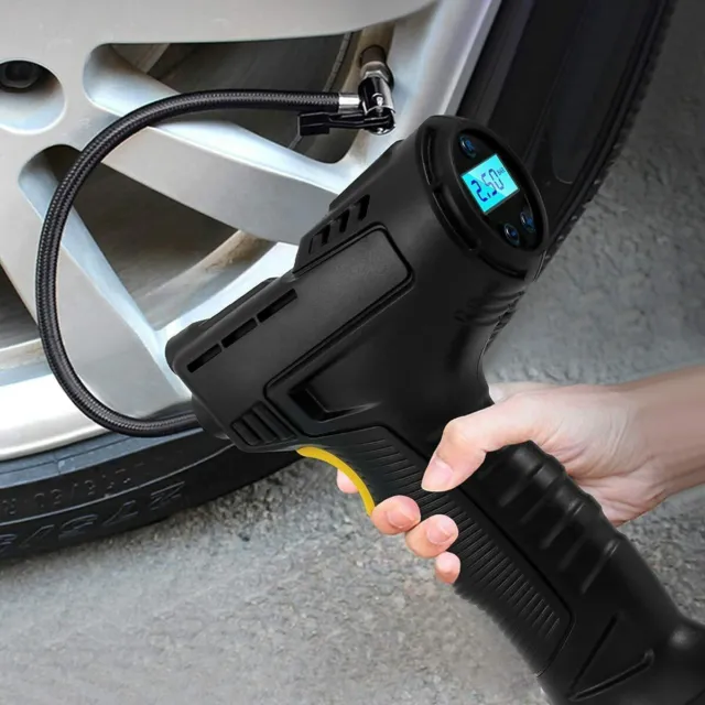Pompe de gonflage de pneu de voiture électrique sans fil 12V, pompe de...