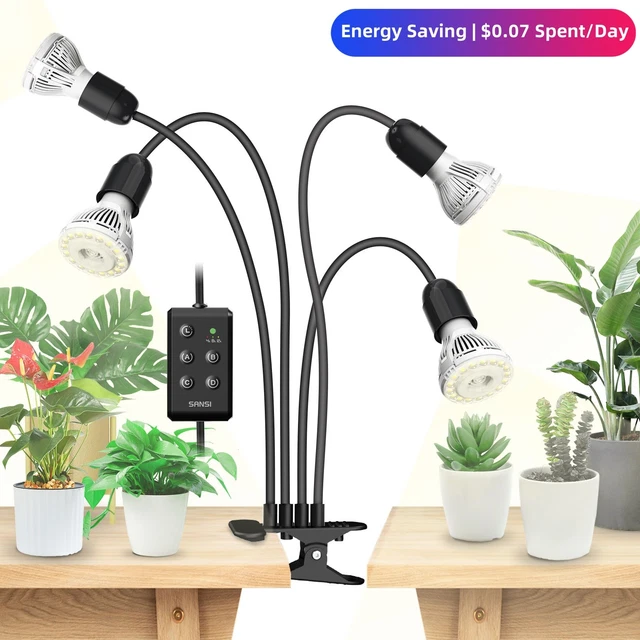SANSI 10.31 in 3 Light Black 30 Watt Full Spectrum LED Grow Light Kit 01 03 001 023203 at