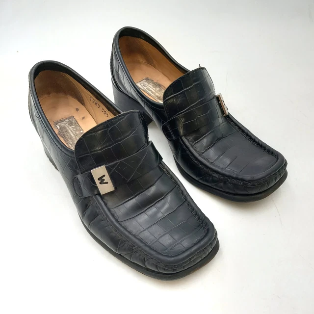 PATRICK COX WANNABE Ladies Heeled Black Moc Croc Loafers EU 35.5 UK 3 1990s 20.00 PicClick UK