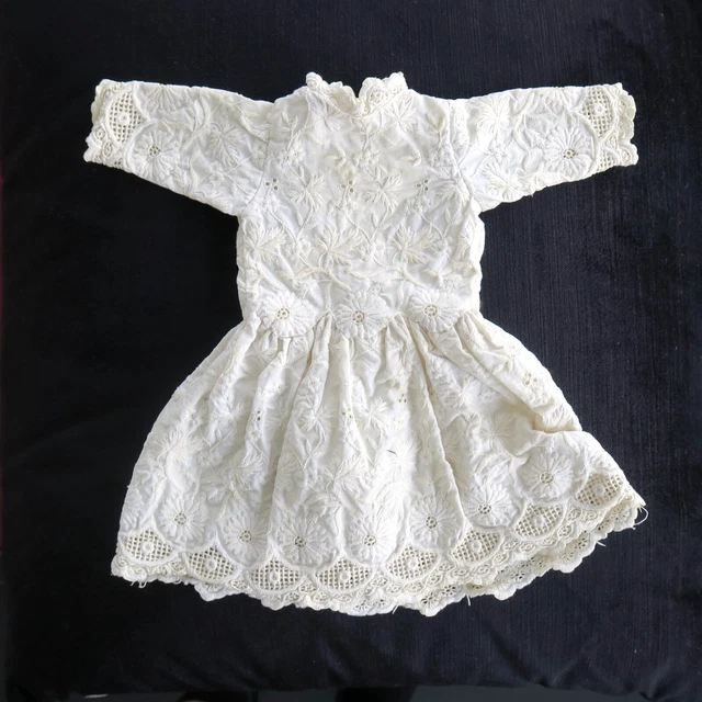 poupée robe ancienne POUR SFBJ jumeau unis France Bru ANTIC