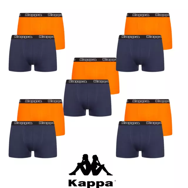 10er Pack Herren Kappa Boxershorts Unterhosen Blau Orange Mix Gr. S - 2XL NEU