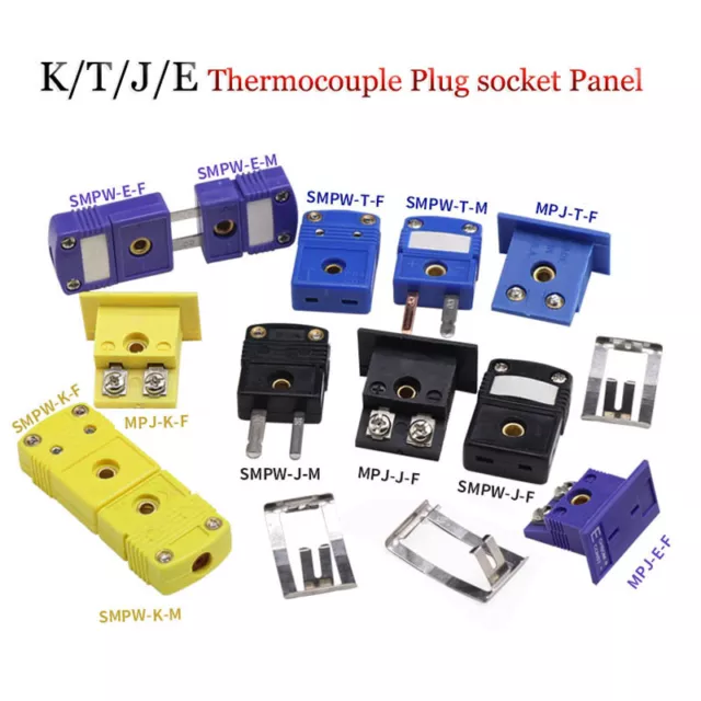 Type K Thermocouple Plug Socket And Panel Compensation Wire Connector Accessorie