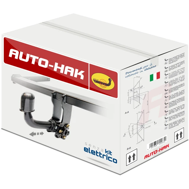 Gancio Traino Fisso STEINHOF Per Dacia Sandero 5p 2008-12.2012 Con Kit Elettrico 13 Poli