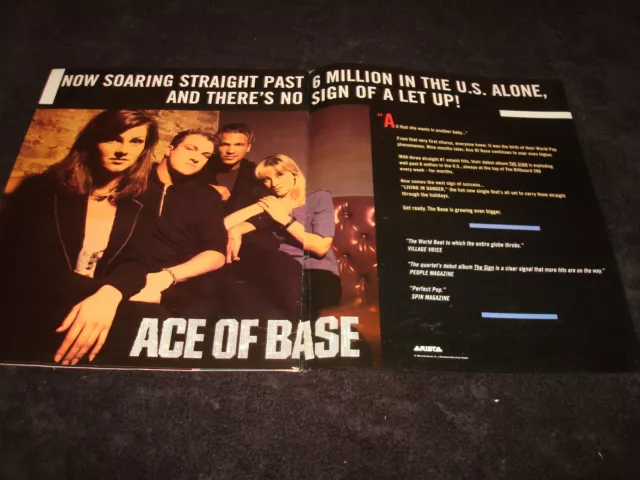 ACE OF BASE 1991 promo ad Jonas Berggren, Ulf Ekberg & THE CULT Ian Astbury