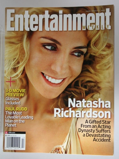 NATASHA RICHARDSON COVER 2009 3D Movies Paul Rudd Entertainment Weekly ...
