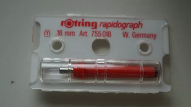 Original Zeichenkegel rOtring Rapidograph 0,18 mm NEU/OVP