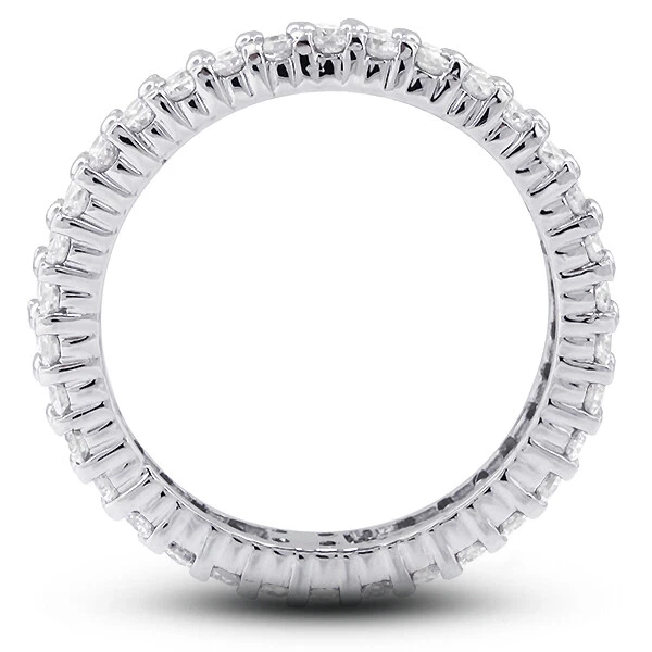 2 1/2 CT G SI2 Round Cut Earth Mined Certified Diamonds 950 PL. Eternity Band