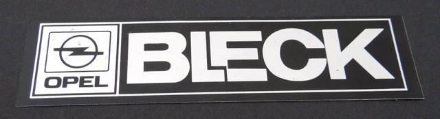 Promotional Stickers Opel Bleck Hamburg Eppendorf 80er Classic Car Workshop