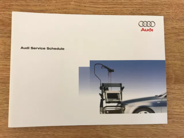 Audi Service Book, Brand New And Genuine, For All Petrol And Diesel Model Cars