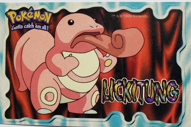 POKEMON--LICKITUNG--NEW--Vintage (1999) Vending Machine STICKER (CARD) (#414)