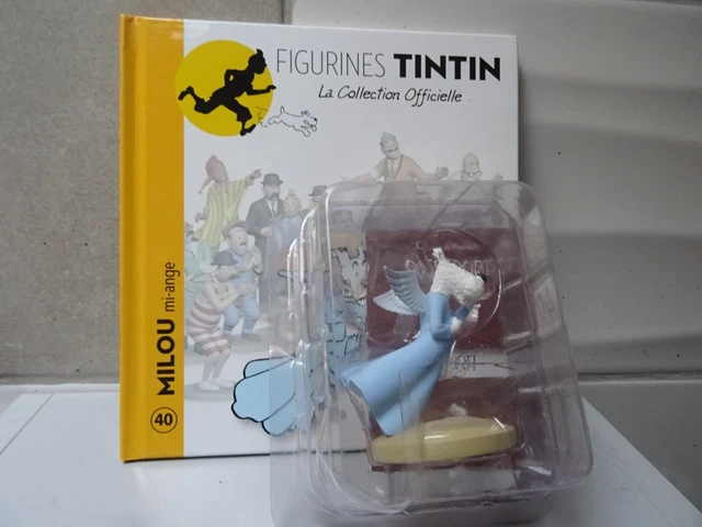 Figurine Tintin – Milou En Ange – Collection Officielle – Numéro 40 – Résine – Très Bon état