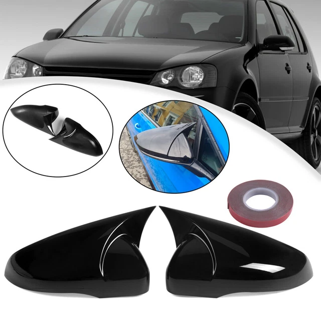 WING MIRROR COVER CAPS CASING GLOSS BLACK For VW Golf MK6 GTI GTD R 2009-2013 UK