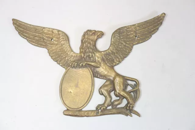 Militaria Emblem Wappen Helmadler wohl Baden um 1830/40 (FQ939)