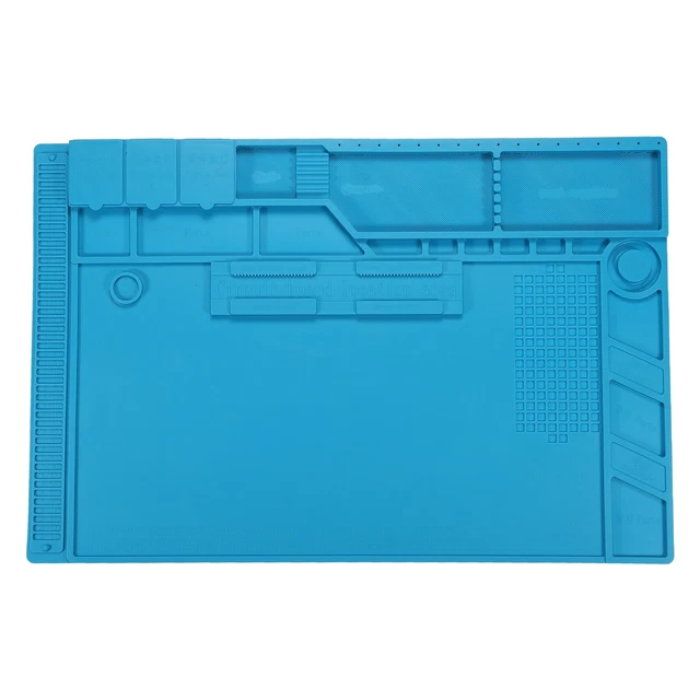 Silicone Soldering Mat Magnetic S170 Heat Insulation 932°F 19" x 12.6" Work Mat