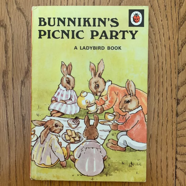 Vintage Ladybird  Bunnikin's Picnic Party, Hardback /  Matt 24p  series 401