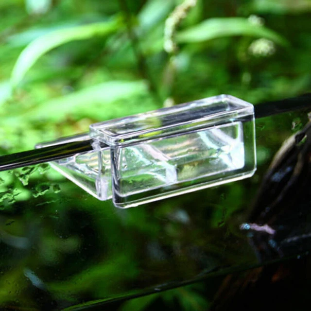 4X 10mm Plastic Fish Tank Bracket Clip Cover Acrylic Aquarium Lid Clamp Support 3