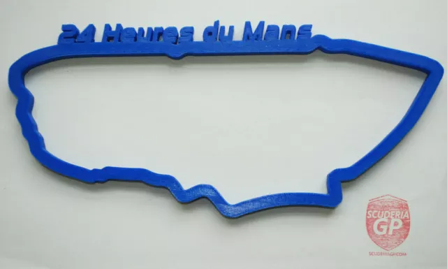 Le Mans Circuit de la Sarthe 3D Printed Track Wall Art - Scuderia GP