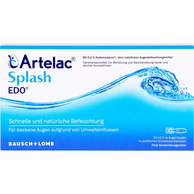 Artelac Splash Augentropfen EDO, 10.0 St. Einzeldosispipetten 7706996