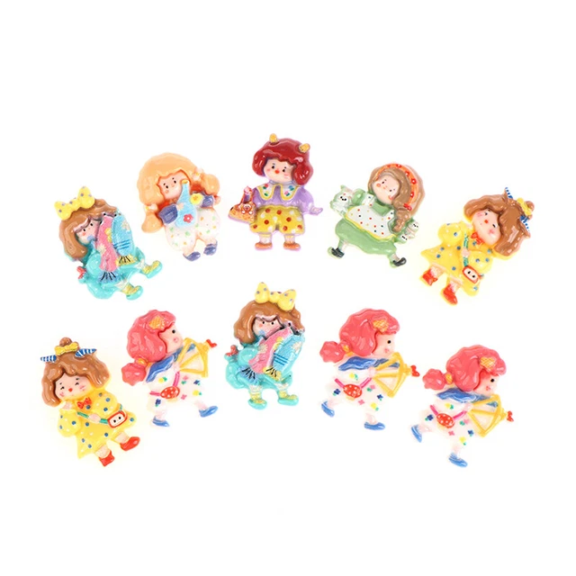 Mignon résine en peluche dessin animé animal chien keychain fille sac à
