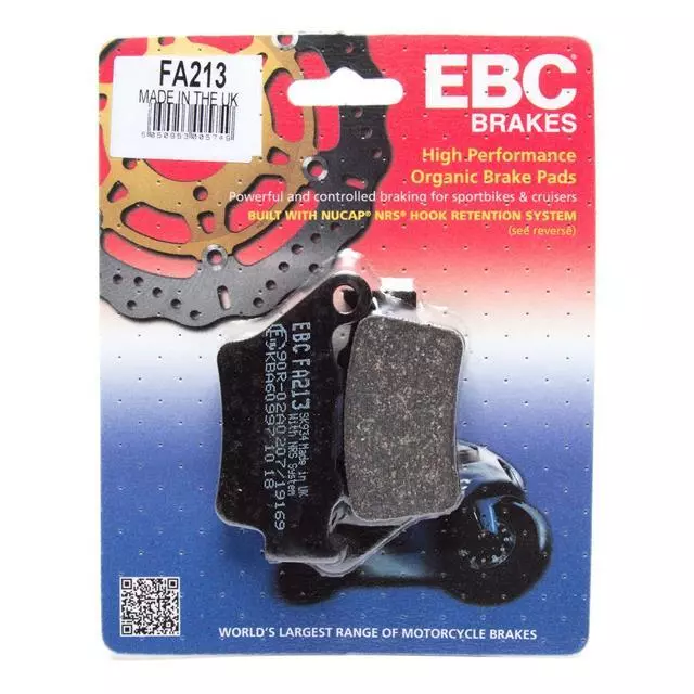 EBC Rear Brake Pads FA213 Aprilia SHIVER 750 RAE00 STD & ABS 2010 - 2016