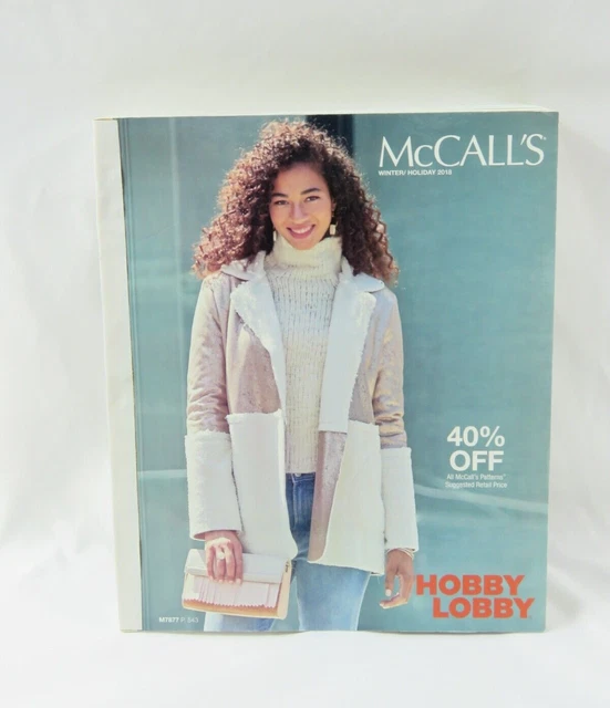MCCALL'S HOBBY LOBBY Counter Pattern Catalog Fashion Sewing Winter Holiday 2018 £19.66 PicClick UK