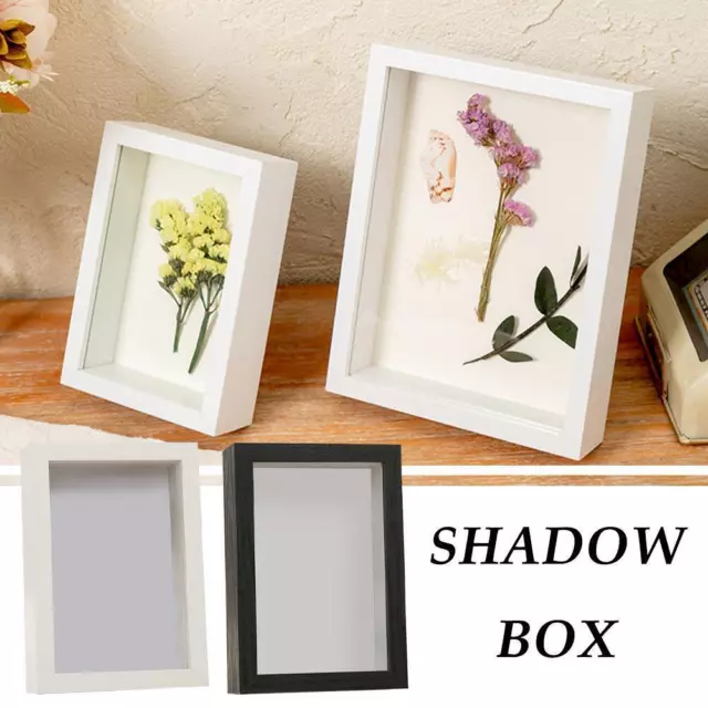 Shadow Box Depth 3cm Wooden Photo Frame For Displaying 3D Nordic DIY Works R2P9