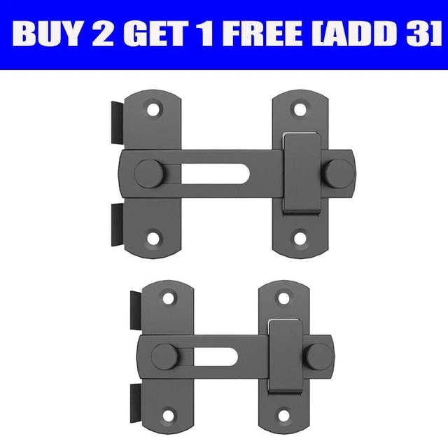 8-Pack Stainless Steel Flip Latches | Heavy Duty Sliding Barn Door Locks For Furniture, Gates & Windows