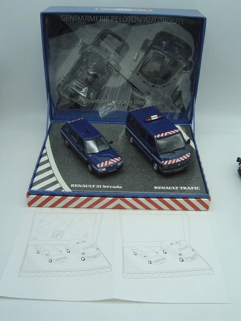 NOREV 1/43 - Coffret Renault 21 Nevada + Trafic Gendarmerie