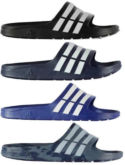 ADIDAS DURAMO SLIDE TONGS SANDALES HOMME noir et marine EUR 18 09 PicClick FR