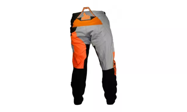 Mx Dirtbike Pants Motocross Adult Unisex Trousers Gull Orange Grey Black Size 30 2