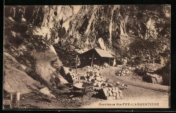 CPA Sainte-Foy-l´Argentière, Garrières