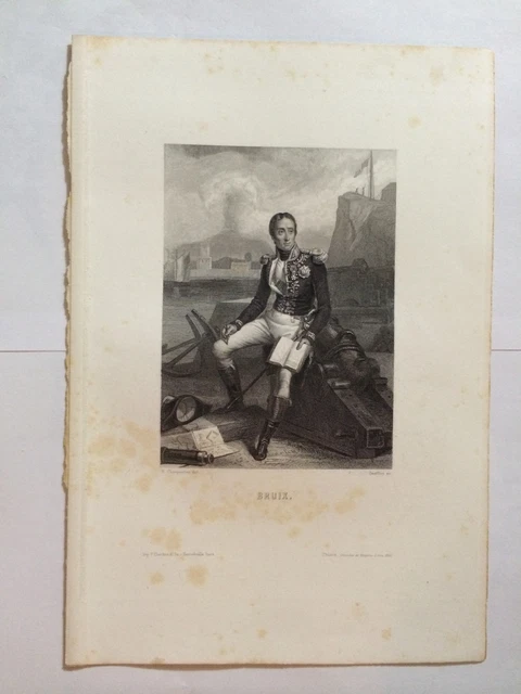Gravure Thiers Bruix L'amiral 1861 Napoleon Tres Bon Etat