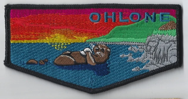 Ohlone Lodge 63 OA flap, sea otter on back, Raven Associates, mint FREE SHIPPING
