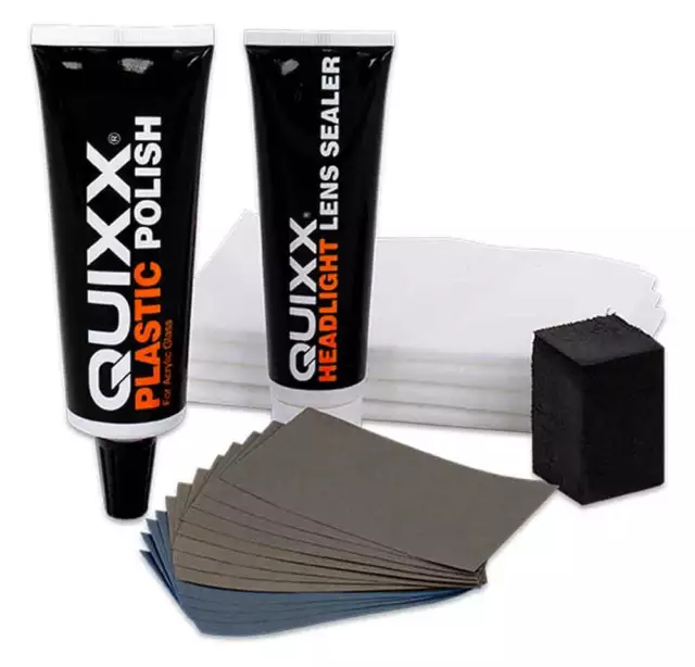 Quixx Scheinwerfer Restaurations Kit Aufbereitung Reparatur Set Headlight Polish 2