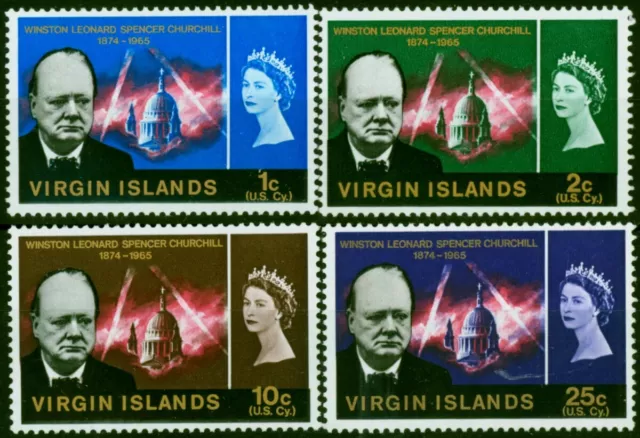 Virgin Inseln 1966 Churchill Set Mit 4 SG197-200 V.F MNH