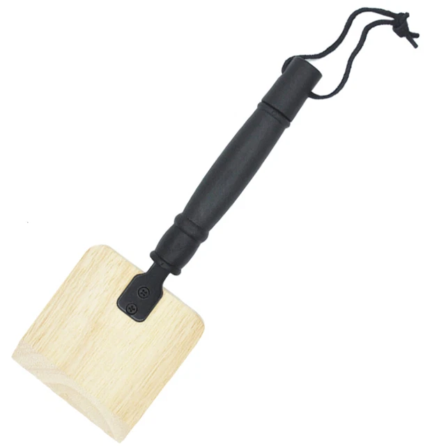 Herramienta de limpieza de parrilla raspador de madera para parrilla estante de barbacoa herramienta de limpieza parrilla de madera S