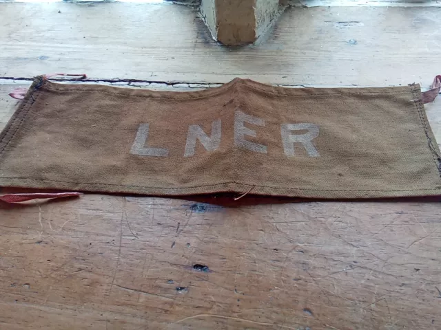 Vintage Genuine Lner, London And North Eastern Railway Armband.