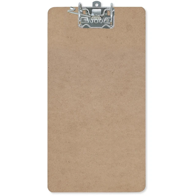 Office Depot Brand Clipboard With Arch Clip, 9" x 15 1/2", 100% Recycled, Brown