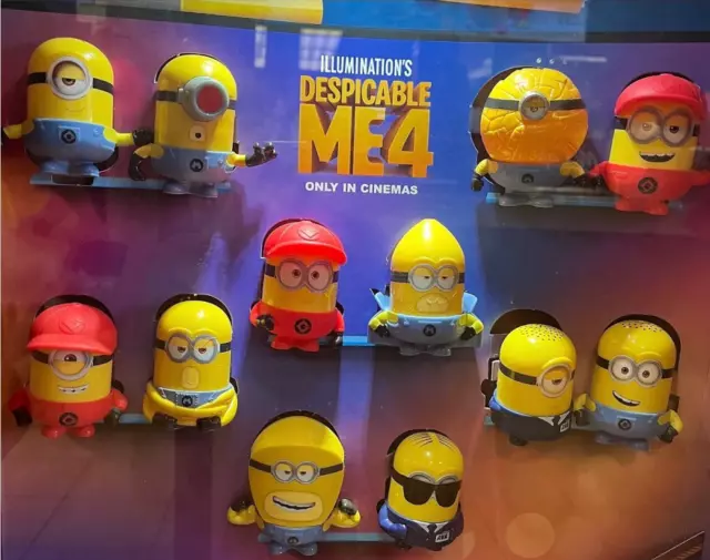 2025 MCDONALD'S DESPICABLE Me 4 Minions HAPPY MEAL TOYS Completed Set