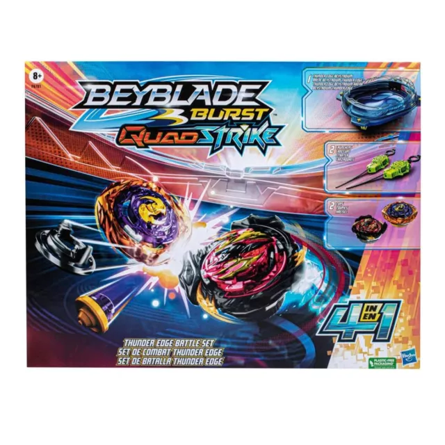 Hasbro F6781 - Beyblade - Burst QuadStrike - Thunder Edge Battle Set