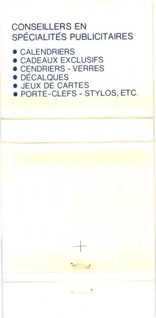 Montreal Quebec Canada Lucien Levesque Inc., Distributor Vintage Matchbook Cover 2