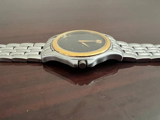Movado Orologio Svizzero Quadrante Museo Nero Due Toni 81-D1-863 6