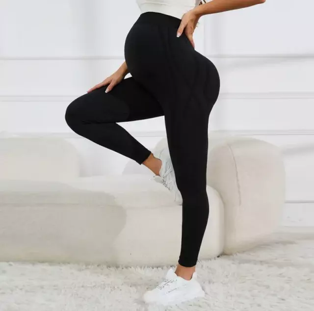 Women'S Maternity Leggings over the Belly Full Length Pregnancy Yoga Pants Activ