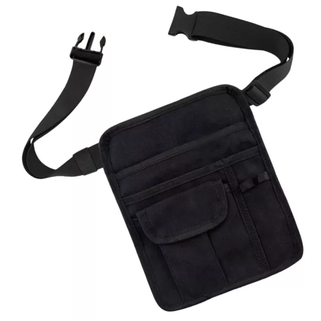 Canvas Waiter Waist Pouch with Adjustable Belt for Bars and Cafes-FI